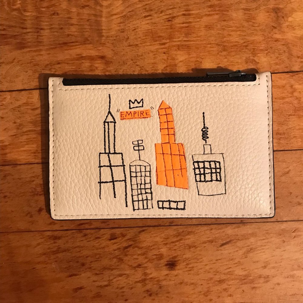Coach x Jean Michel Basquiat Zip Card Case